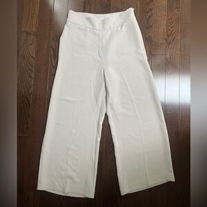 Wilfred Wide Leg Trousers Cream Size 10